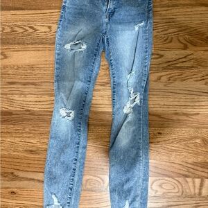 Distressed Blue Women's Jeans
